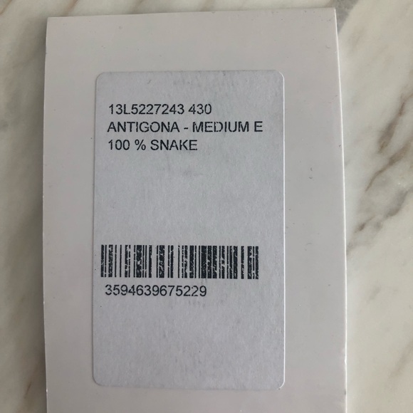 Givenchy snakeskin blue,black and white clutch. - Picture 7 of 7